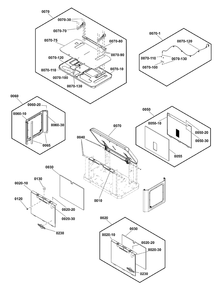 Enclosure Group Diagram and Parts List for 040663-00  Briggs and Stratton Generator